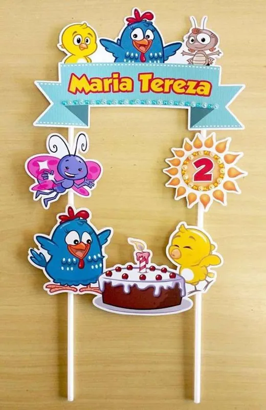 Topo de bolo personalizado