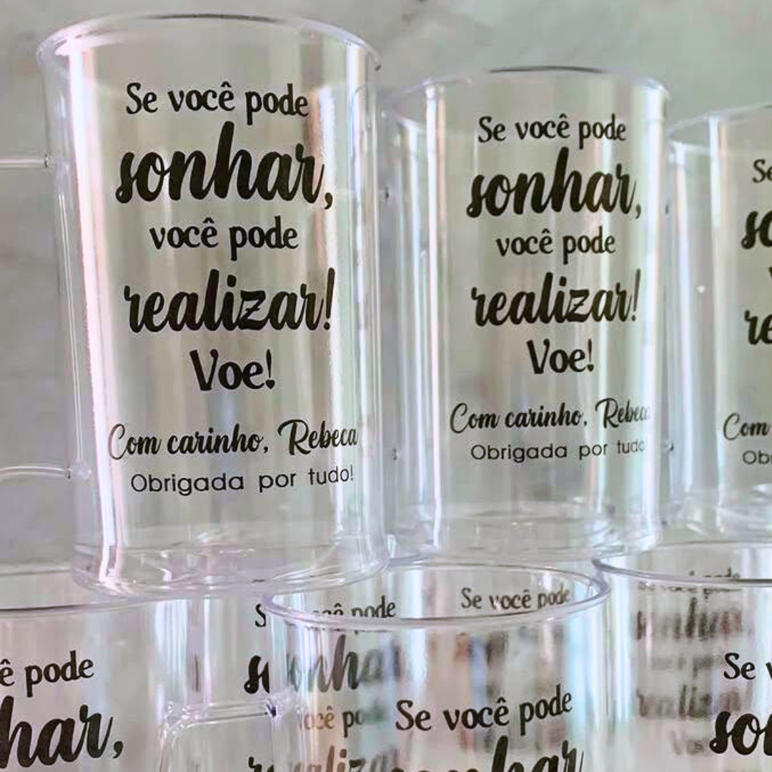 Caneca acrílica 300 ml