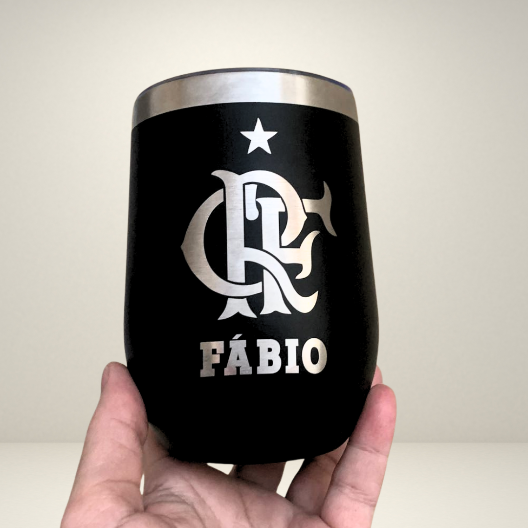 Copo  térmico 360 ml com tampa beers ints