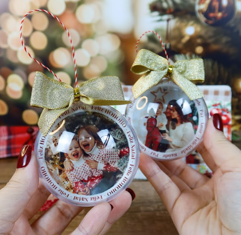 Bolinha  Acrílica Natal