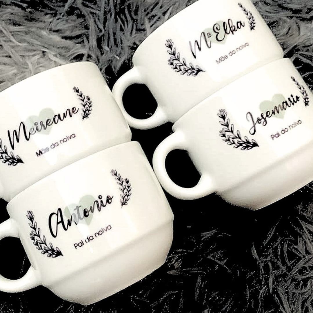 Xicara sem pires personalizada