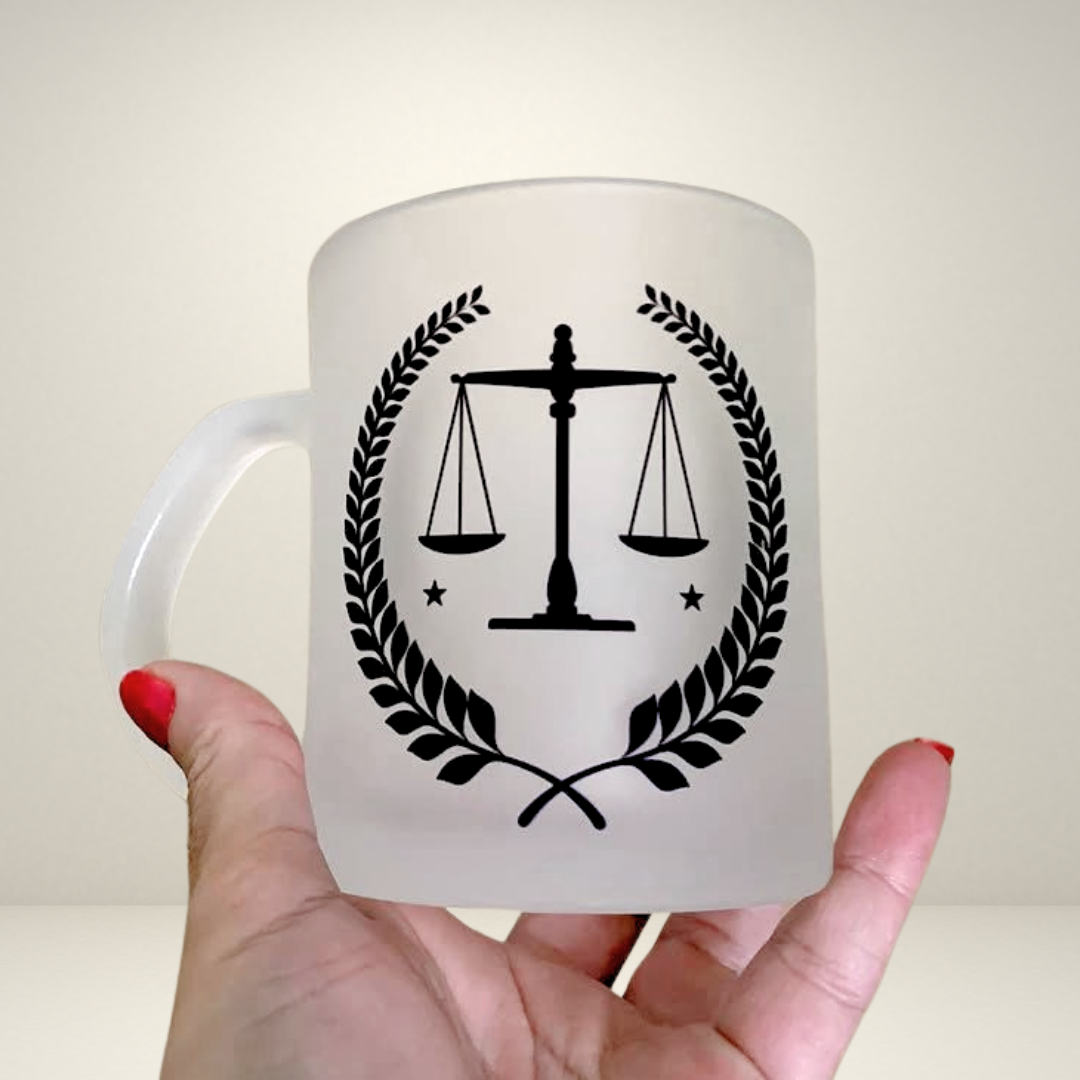 Caneca Vidro fosco