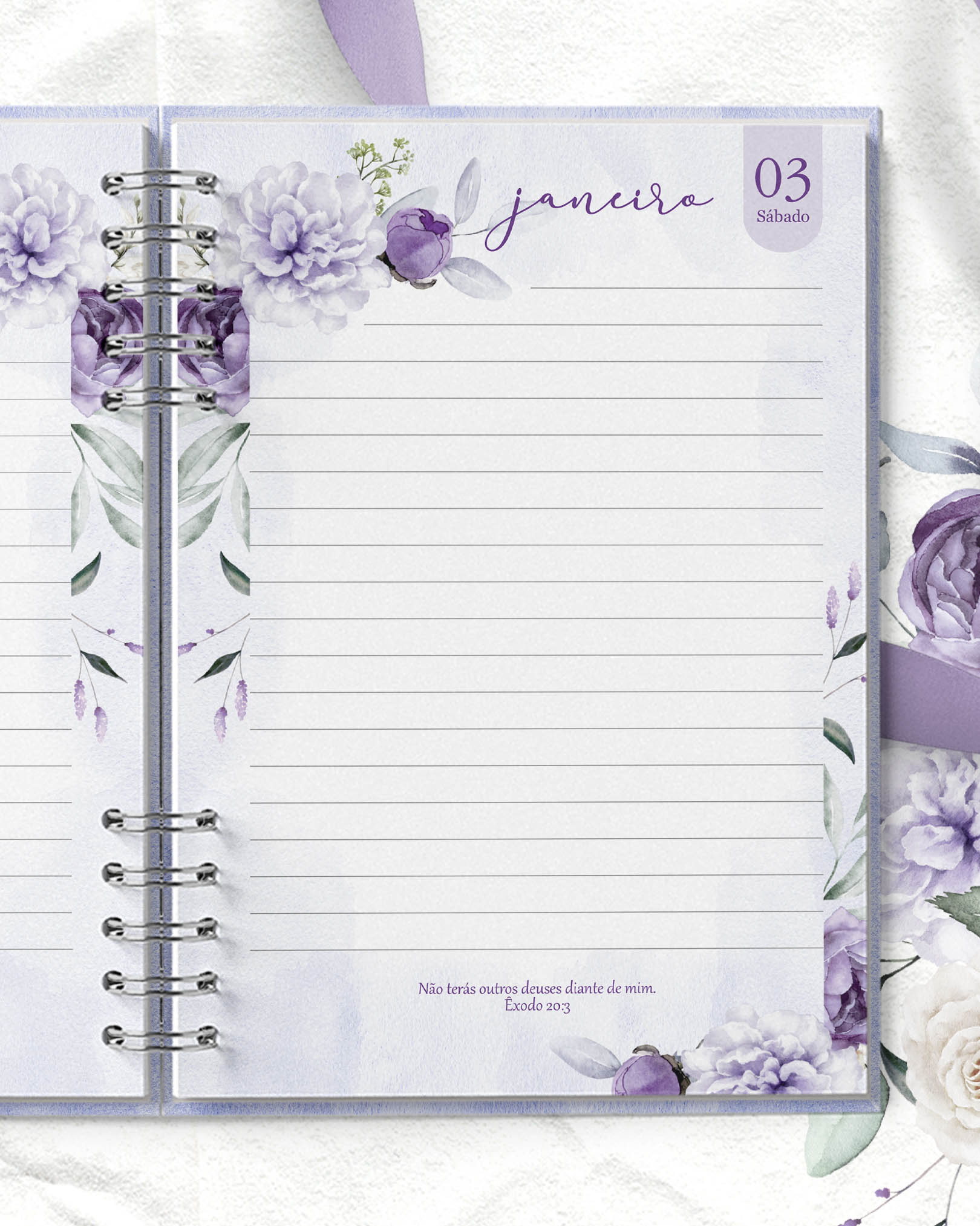 Agenda 2026 Floral Violeta 1 DPP versiculos