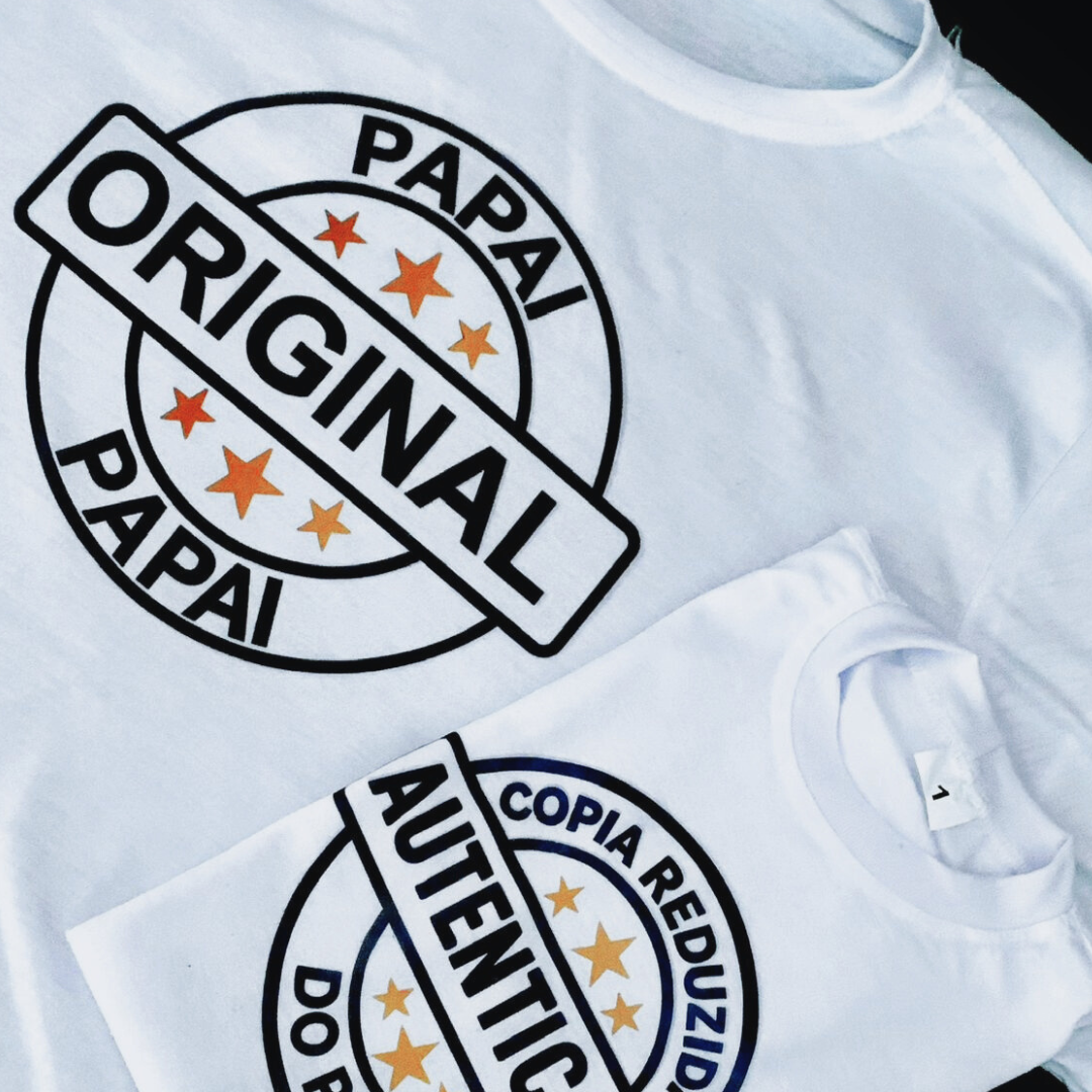 Kit camisas pai e filho
