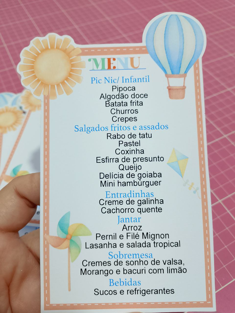 CARDÁPIO SIMPLES