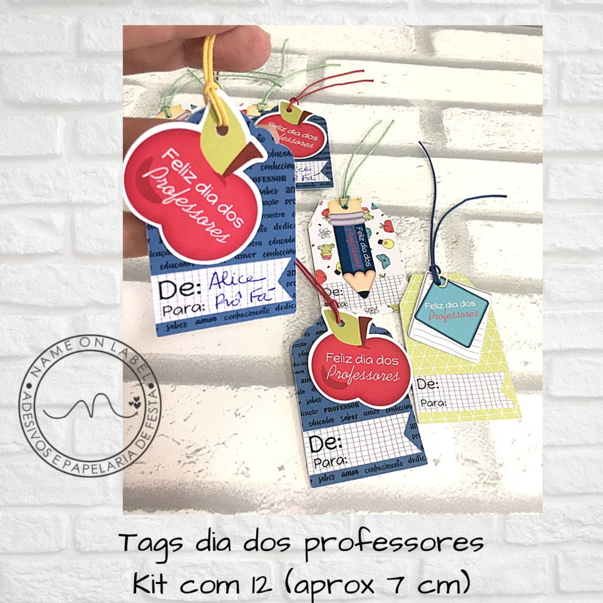 Kit Com 12 Tags Para Presente - Dia Dos Professores
