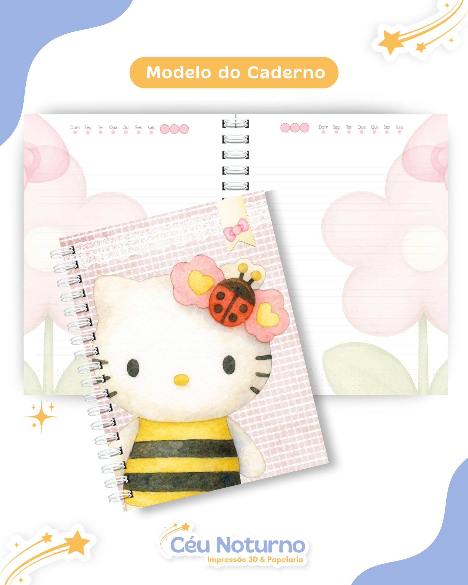 Caderno Hello Kitty