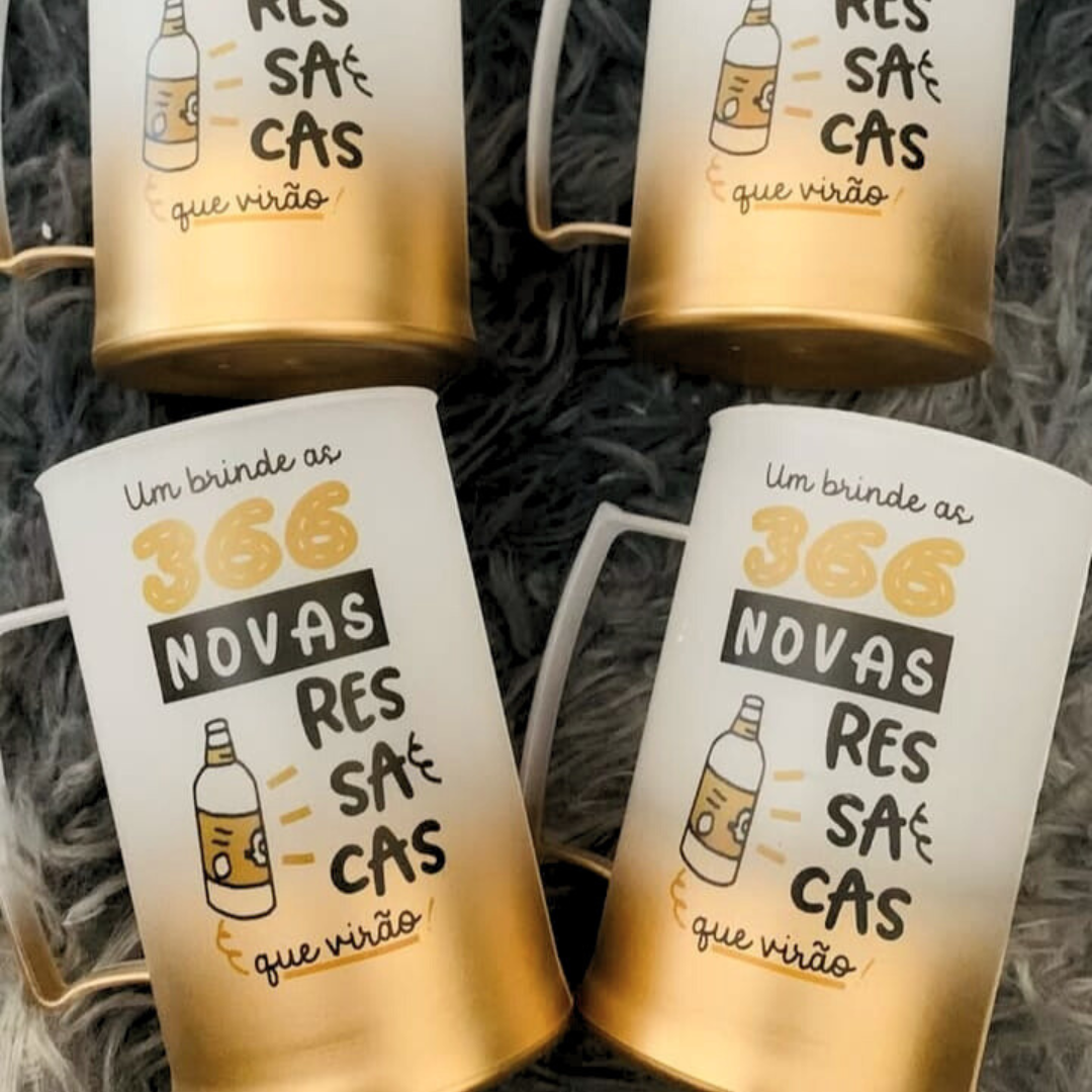 Caneca acrílica degradê