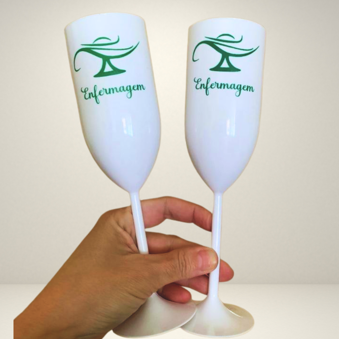 Taça Champanhe Branca ou cristal