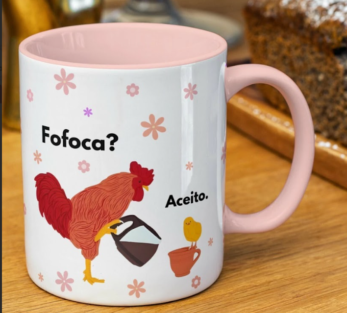 Caneca Colorida Personalizada 
