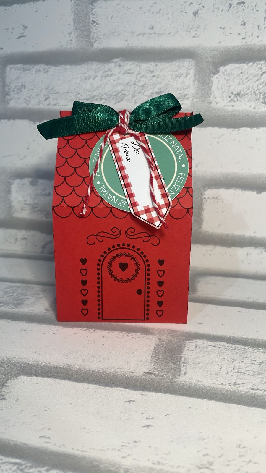 🏡✨ Caixinha Ginger House Natalina com Tag! ✨🎁