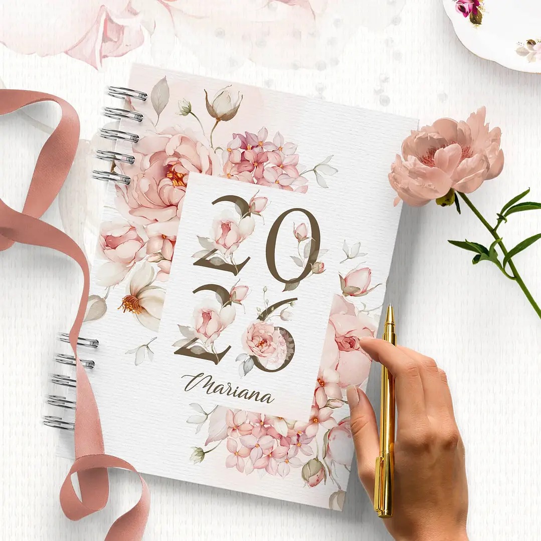 Agendas 2026 ou PERMANENTE Floral Refúgio