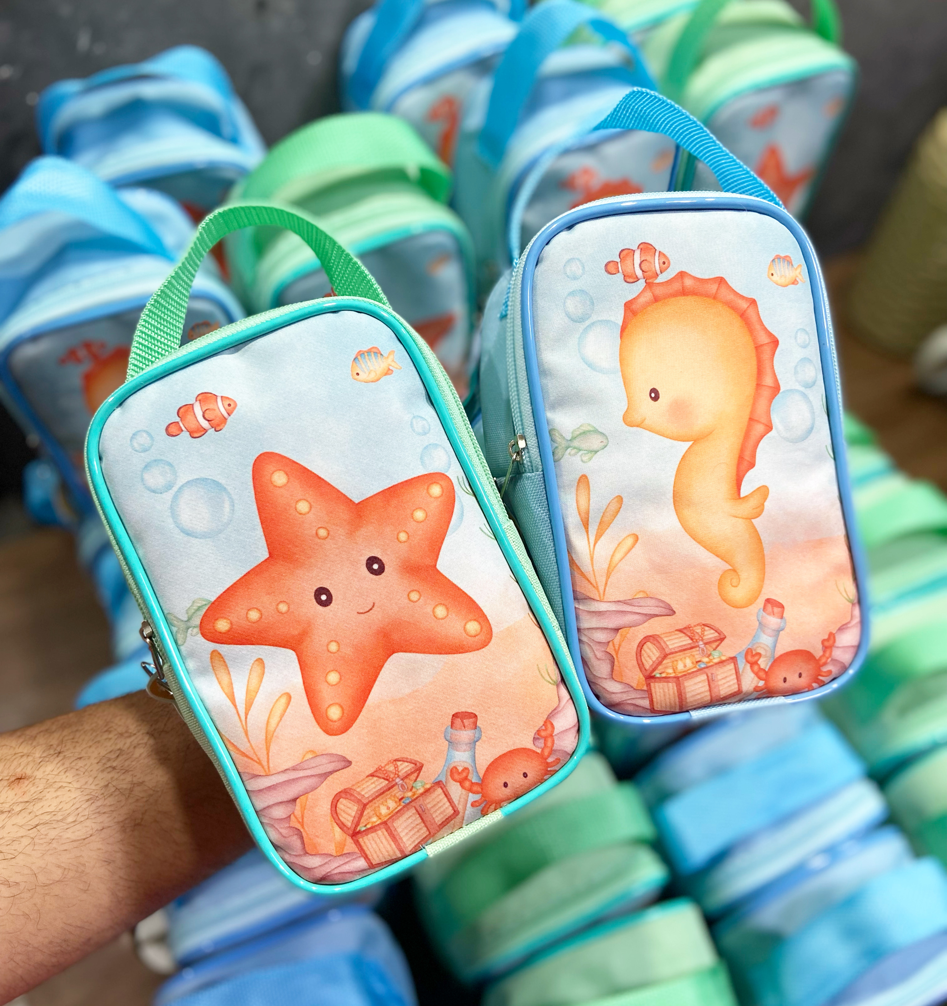 5 Lancheiras Retangular  Tamanho P