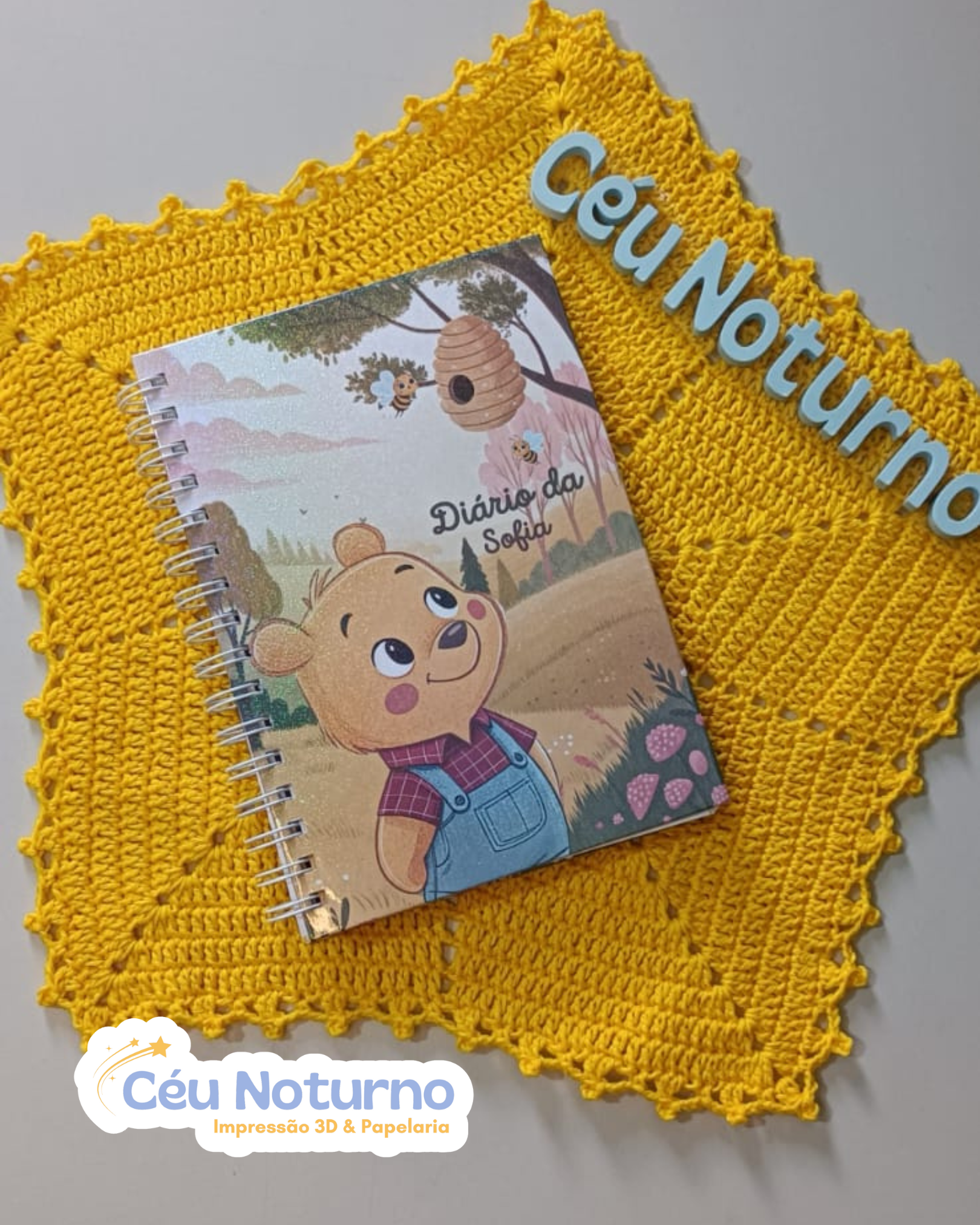 Caderno Pooh - Coleção Sonhos de Mel 