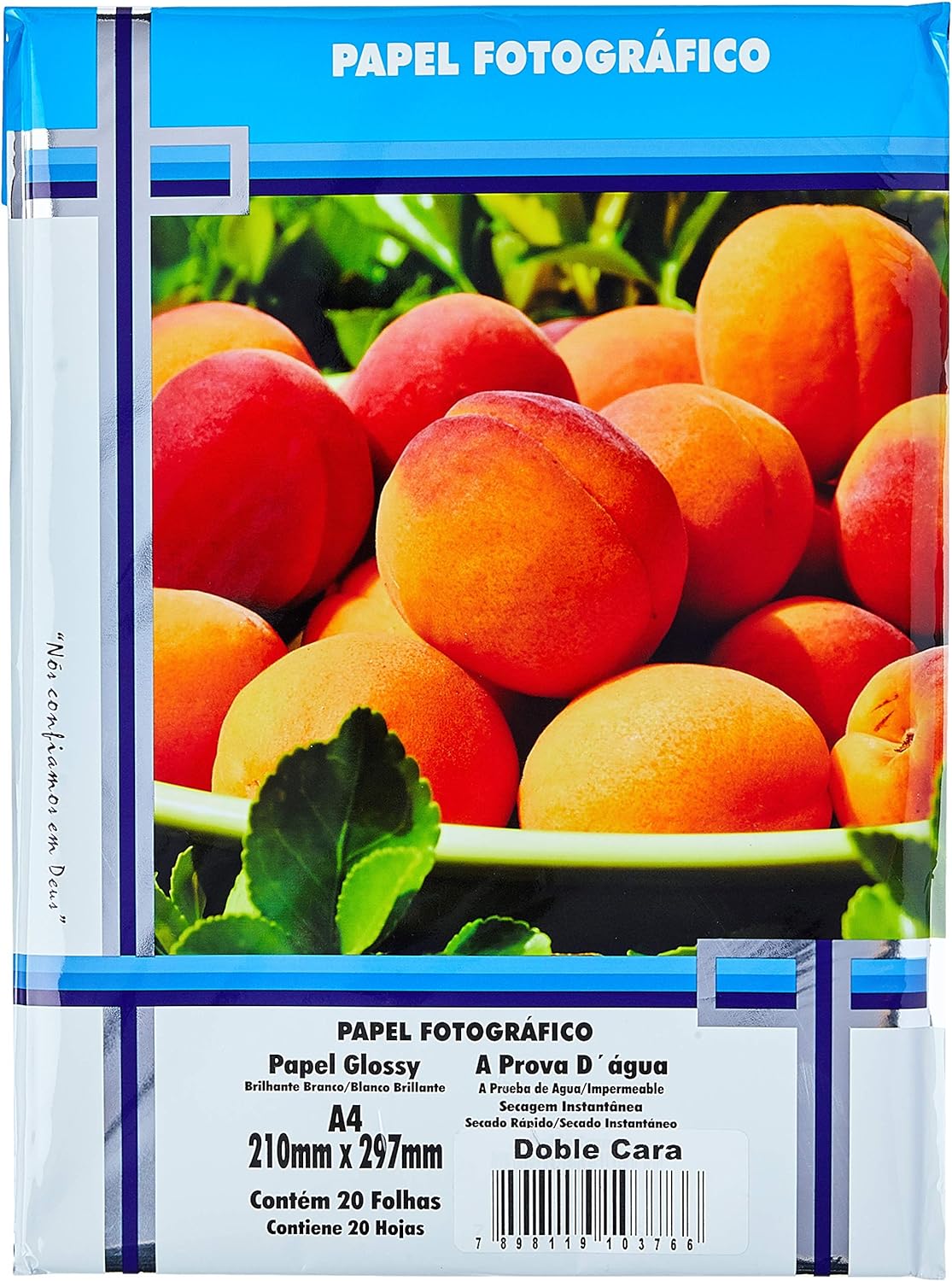 PAPEL FOTO GLOSSY DUPLA FACE 180G/M² A4 20 F