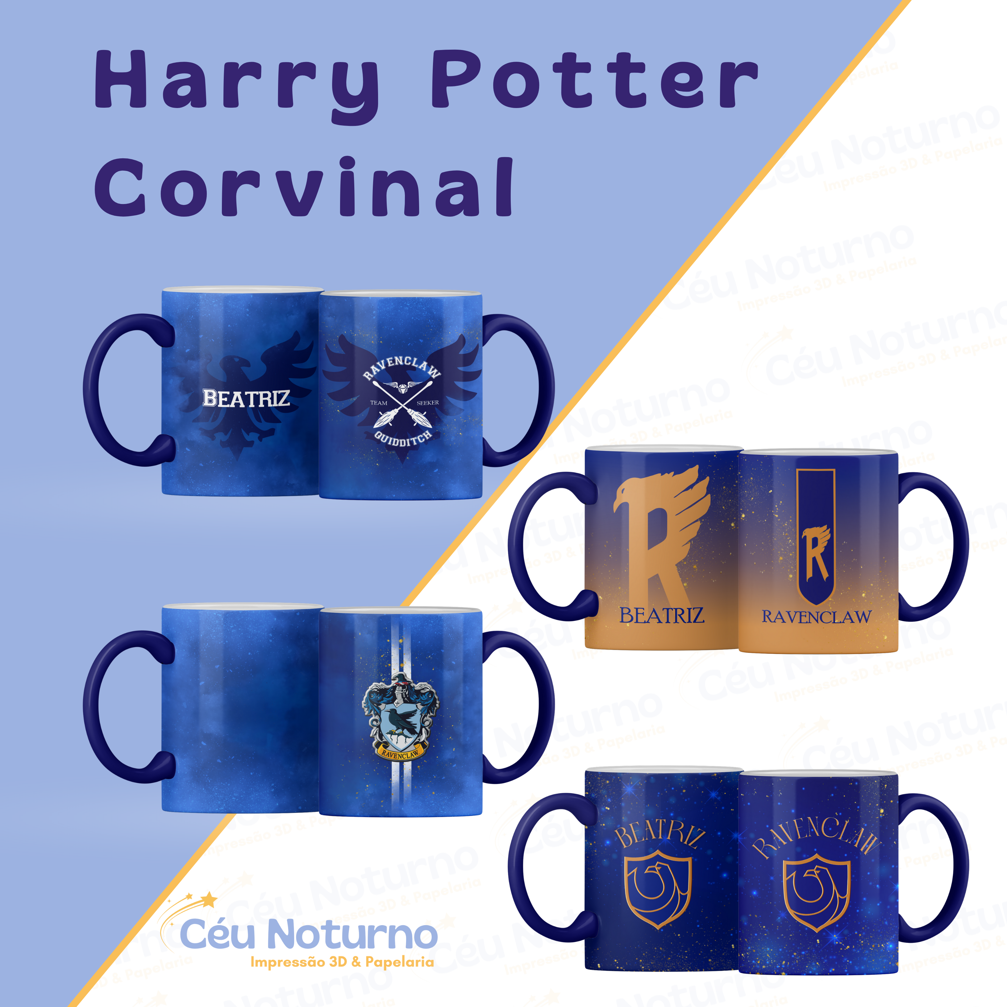 Caneca Corvinal - Coleção Harry Potter 