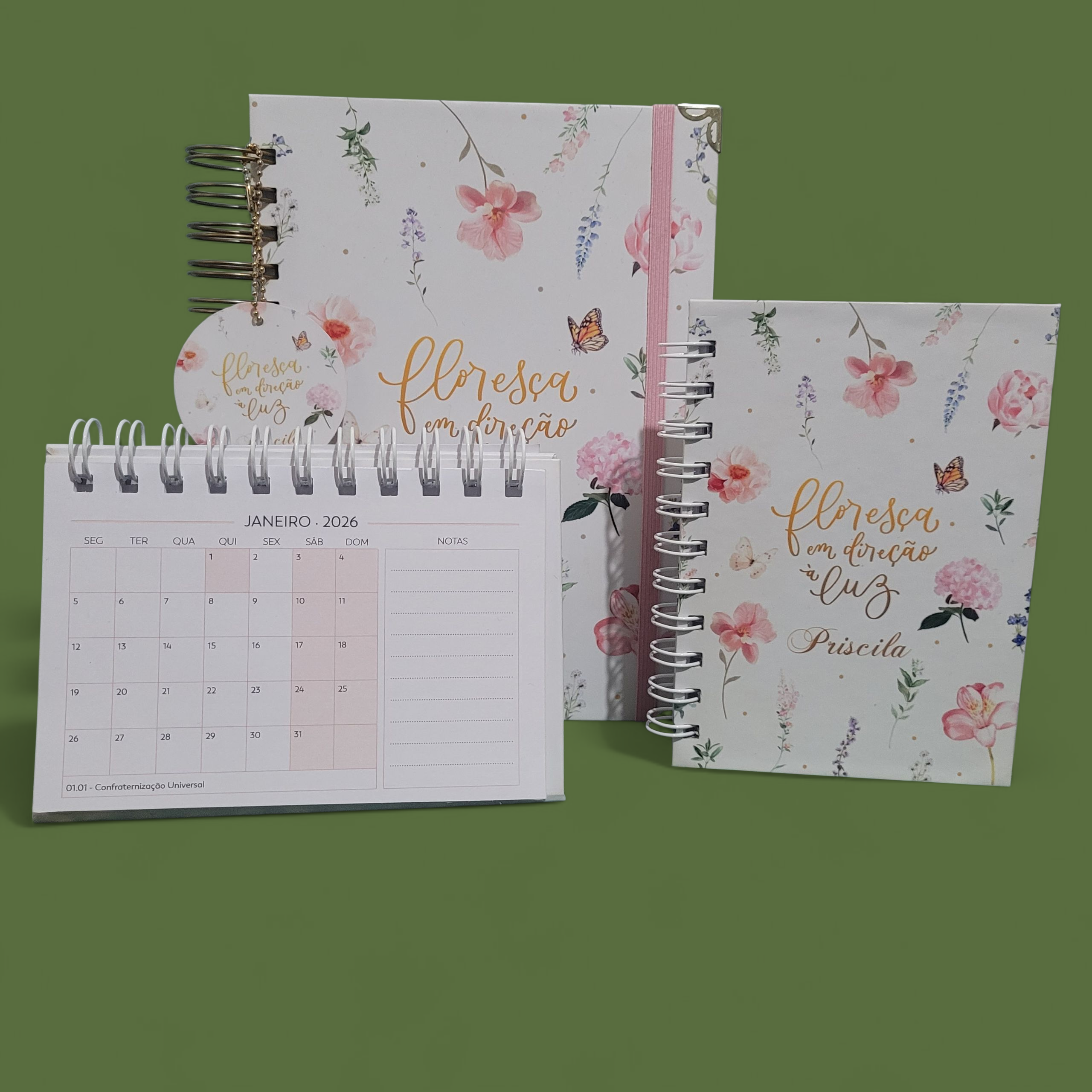 Kit Agenda, Mini Caderno e Calendário A6