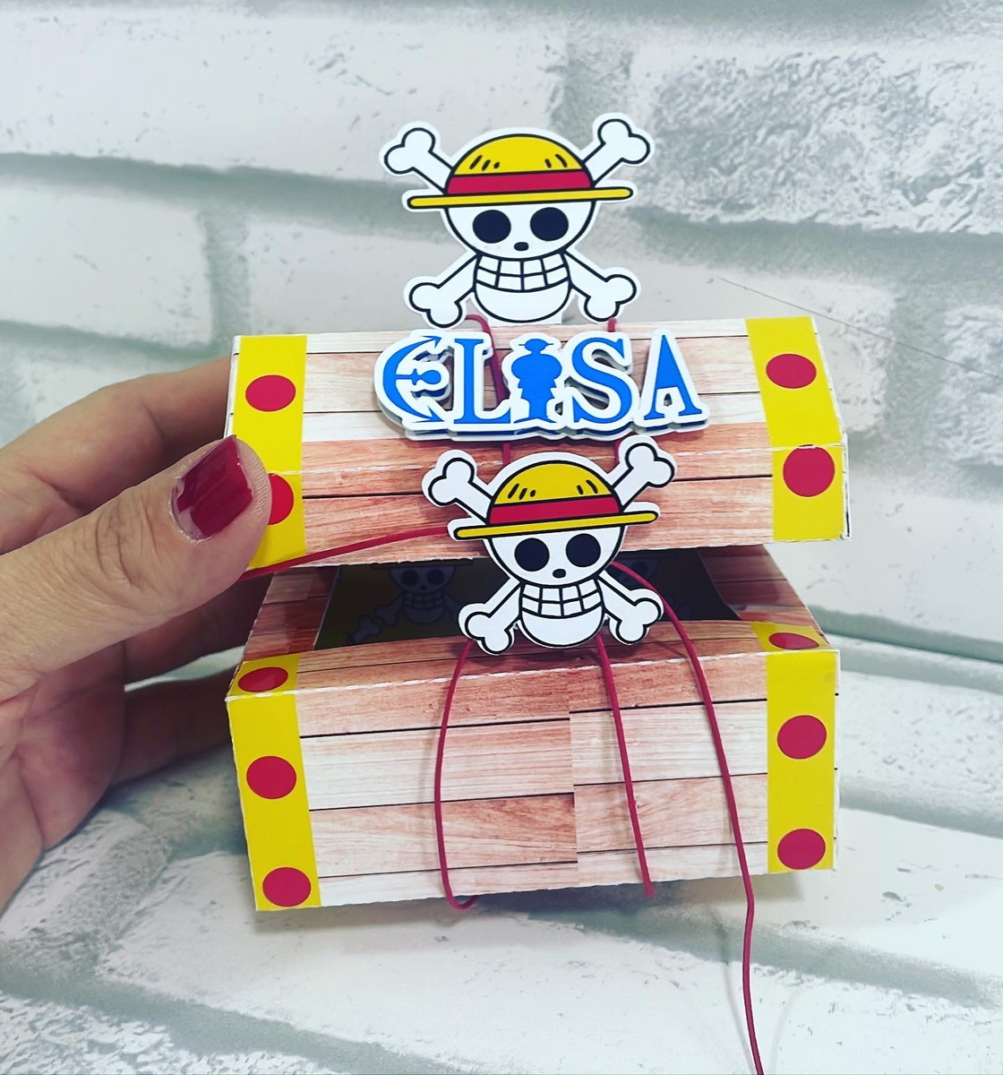 Caixinha Baú One Piece Personalizada