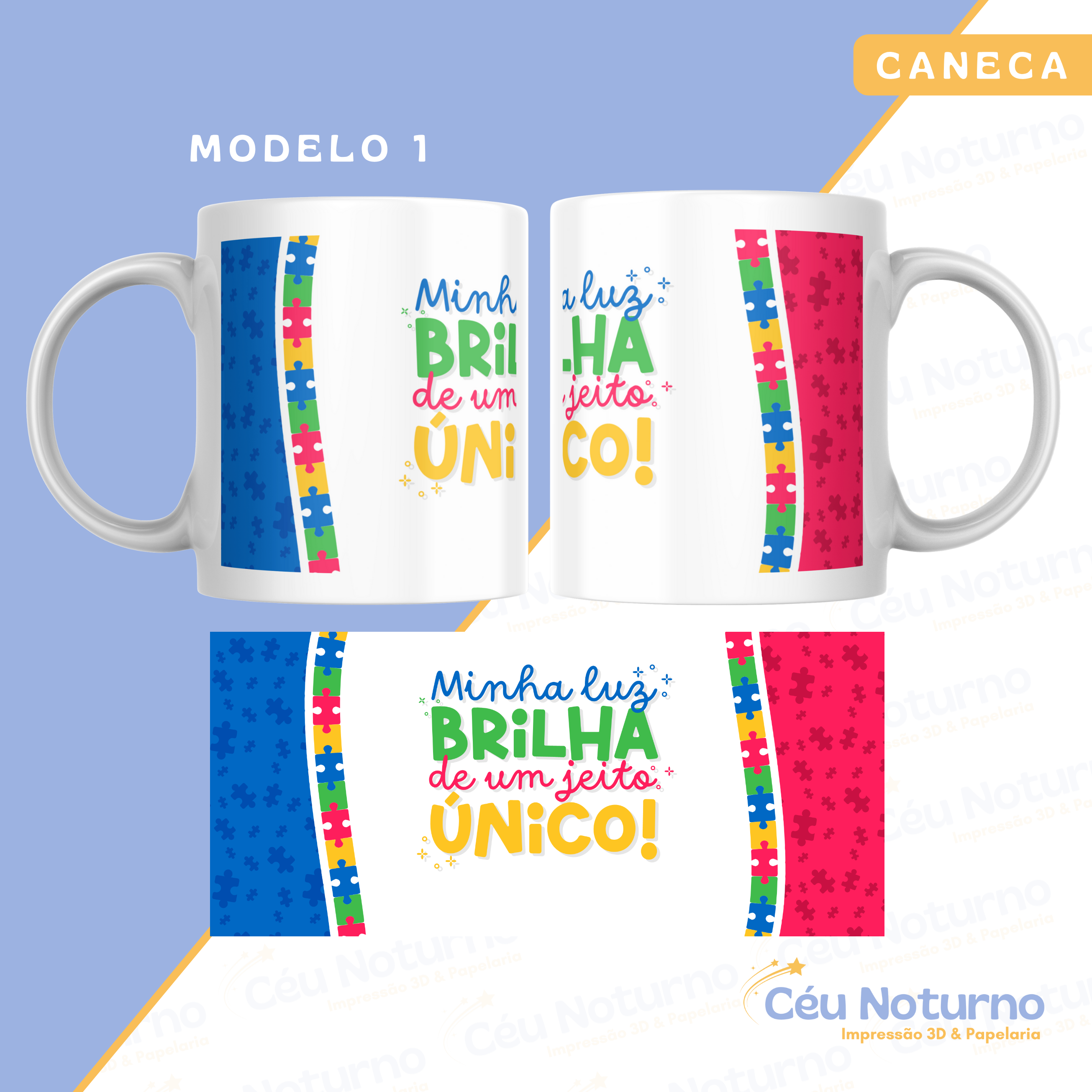 Caneca Autismo - Coleção Escolar Autismo