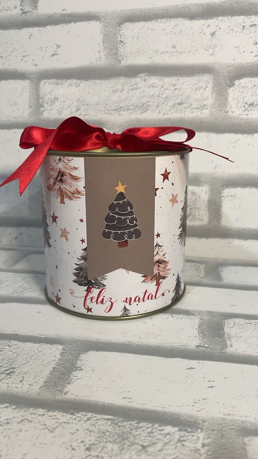 🎄 Tubo Lata Natal – 10 cm ✨