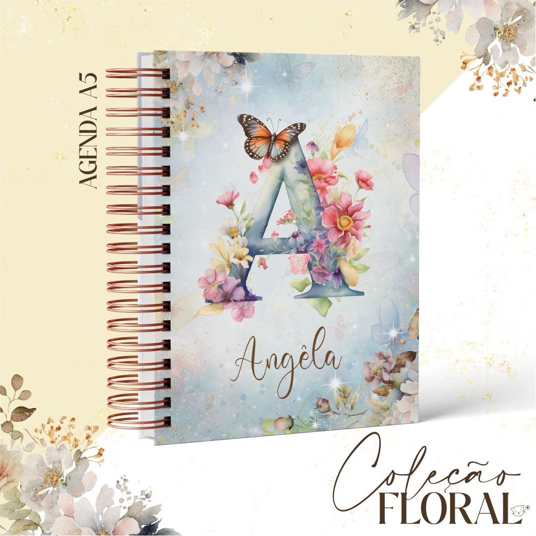 Agenda Floral - Coleção Alfabeto Floral