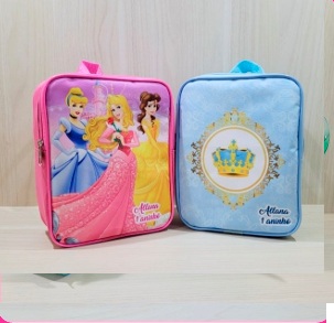 kit 10 unidades mochila quadrada P 16X21X6