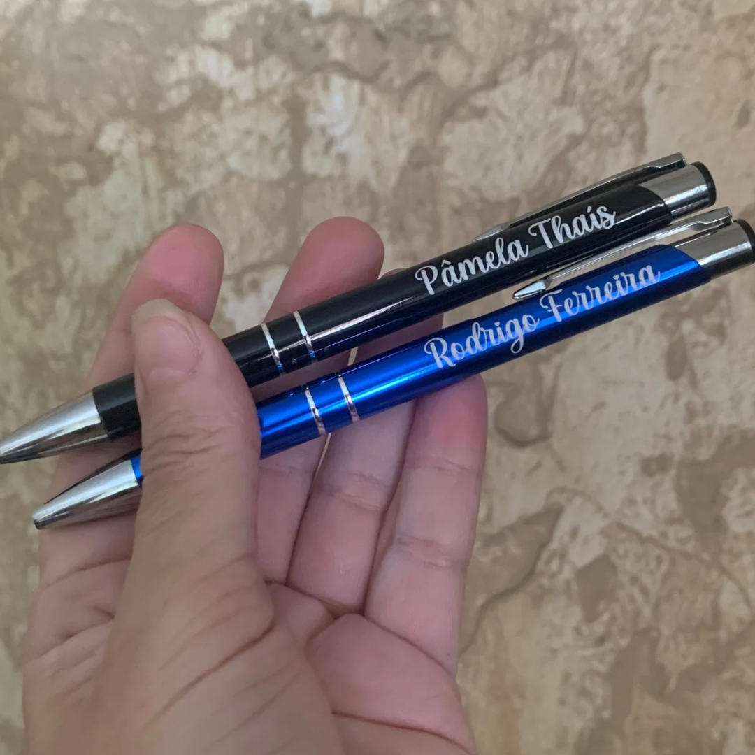 Caneta metal gravação laser