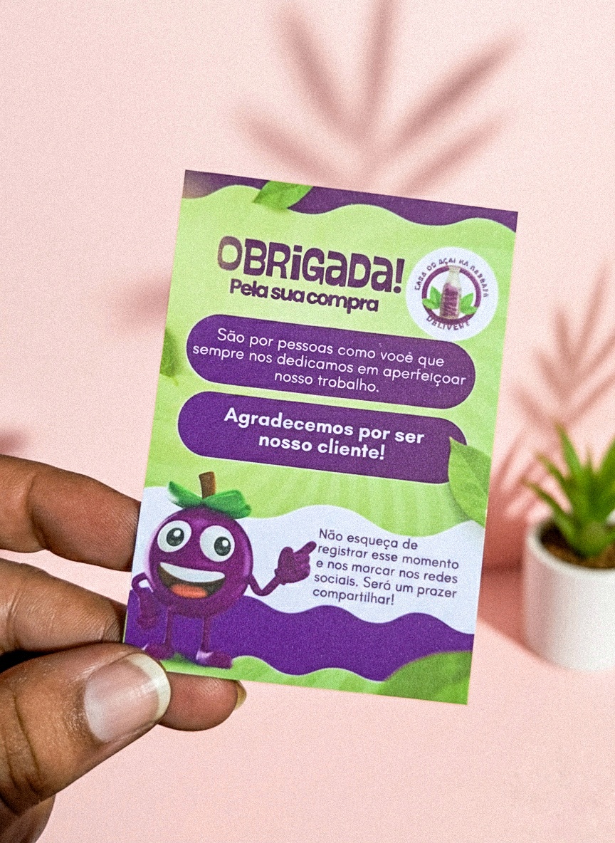 💌 Cartão Mimo / Cartão de Agradecimento Personalizado