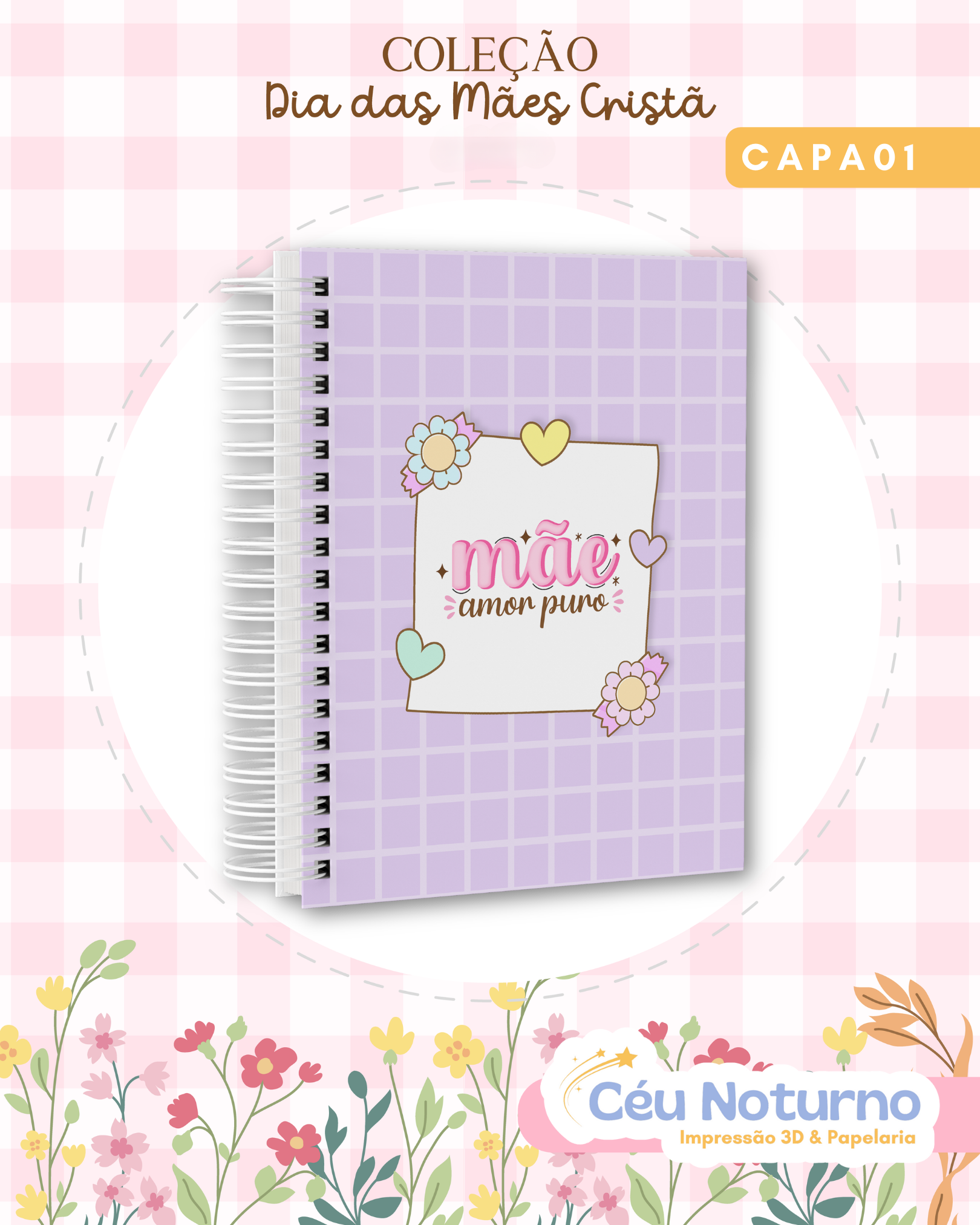 Caderno Versículos Cute - Coleção Cristã