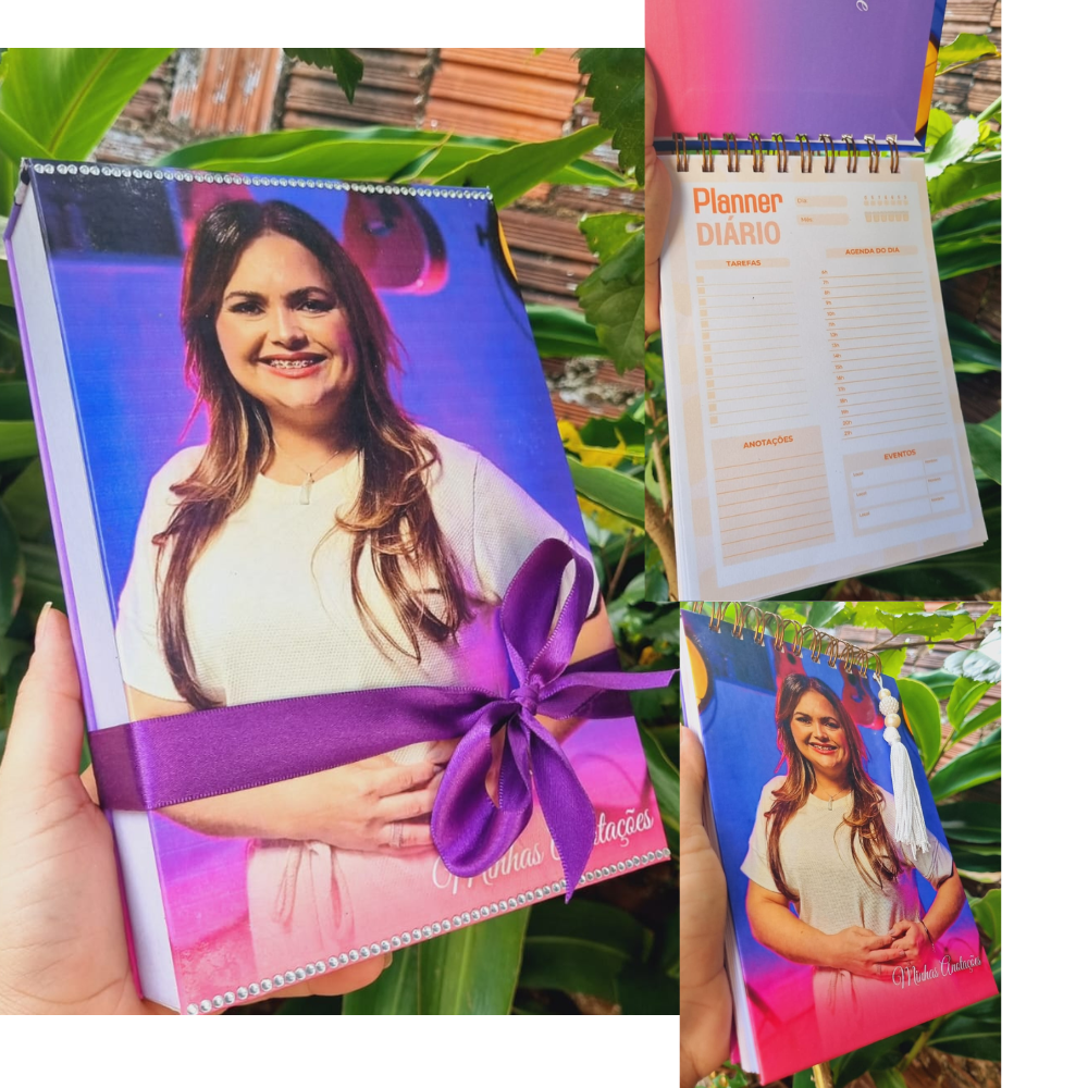 Caixa cartonada personalizada + bloco A5 + post-it