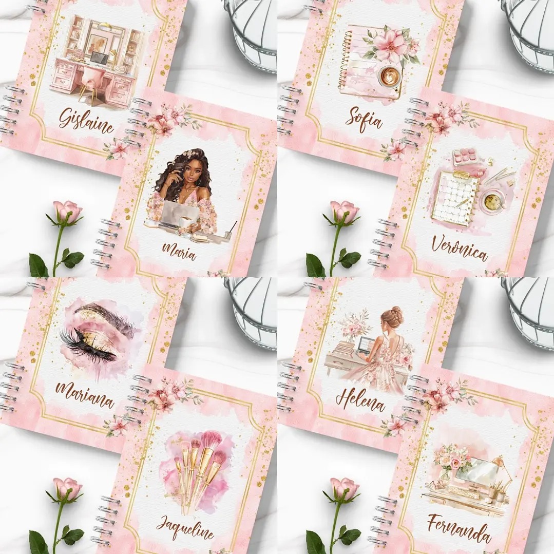 Caderno Coleção Glamour Floral