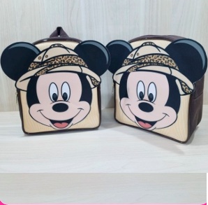 kit 10 unidades mochila 3D P 20X23X10