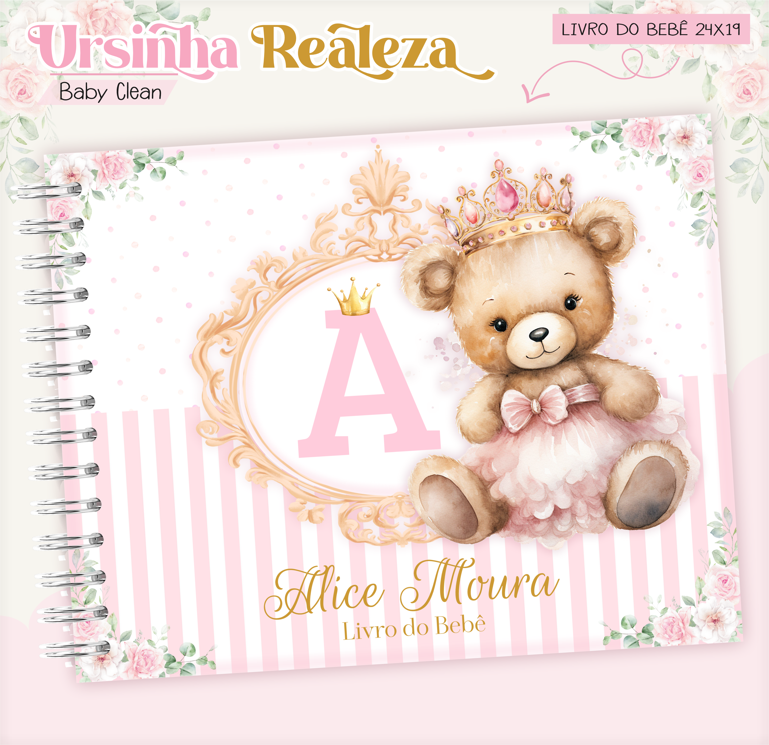 Kit Ursinha Realeza Rosa