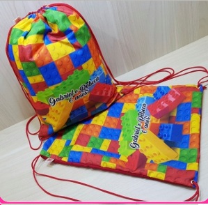 Mochila cordão tecido P 20x30
