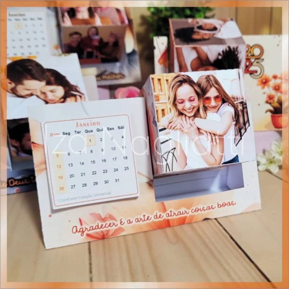 Caixa Calendário com Foto