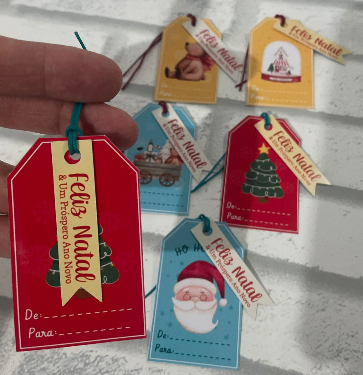 🏷️🎅 Kit Exclusivo de Tags Natalinas Premium! 🎁