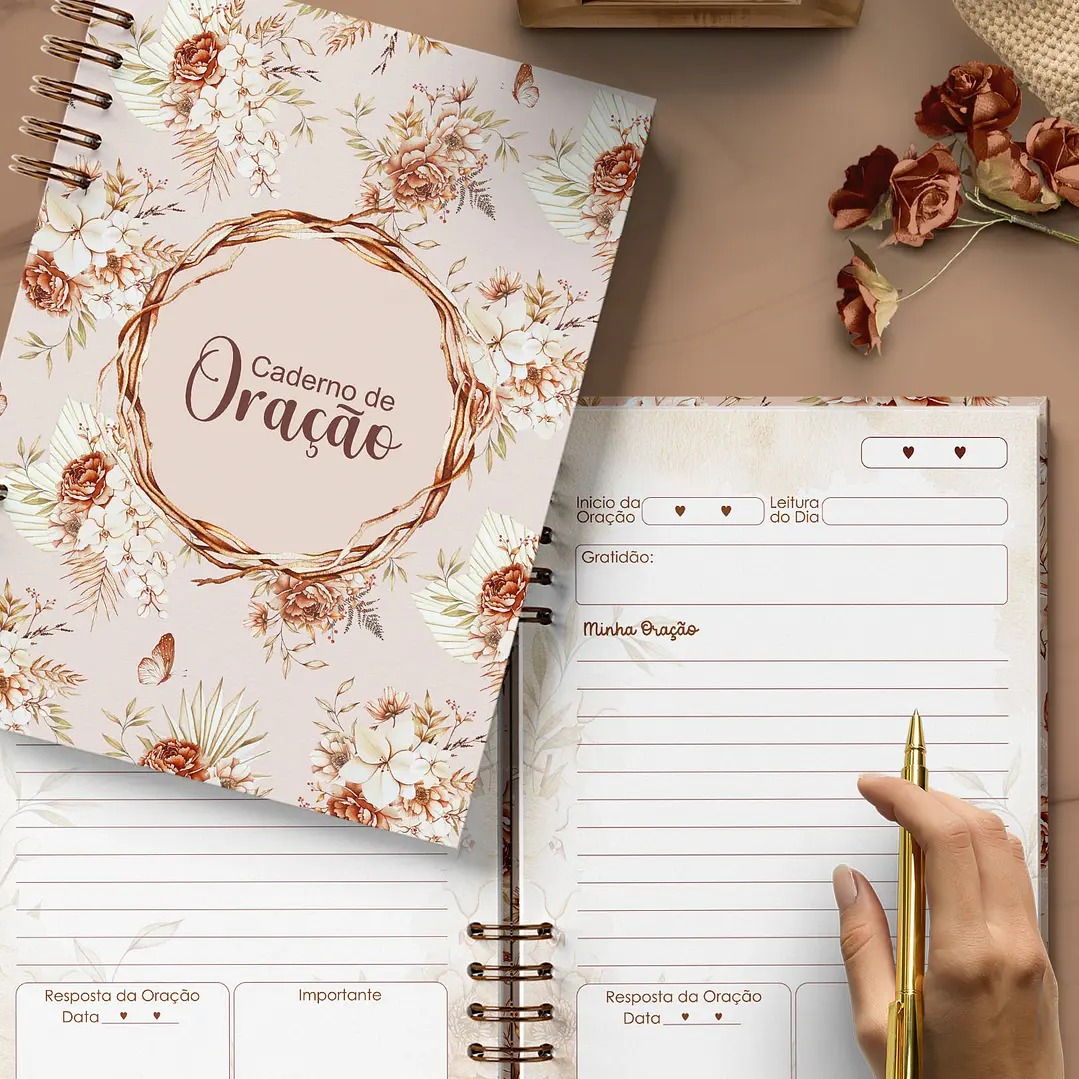 Caderno de Oração Floral