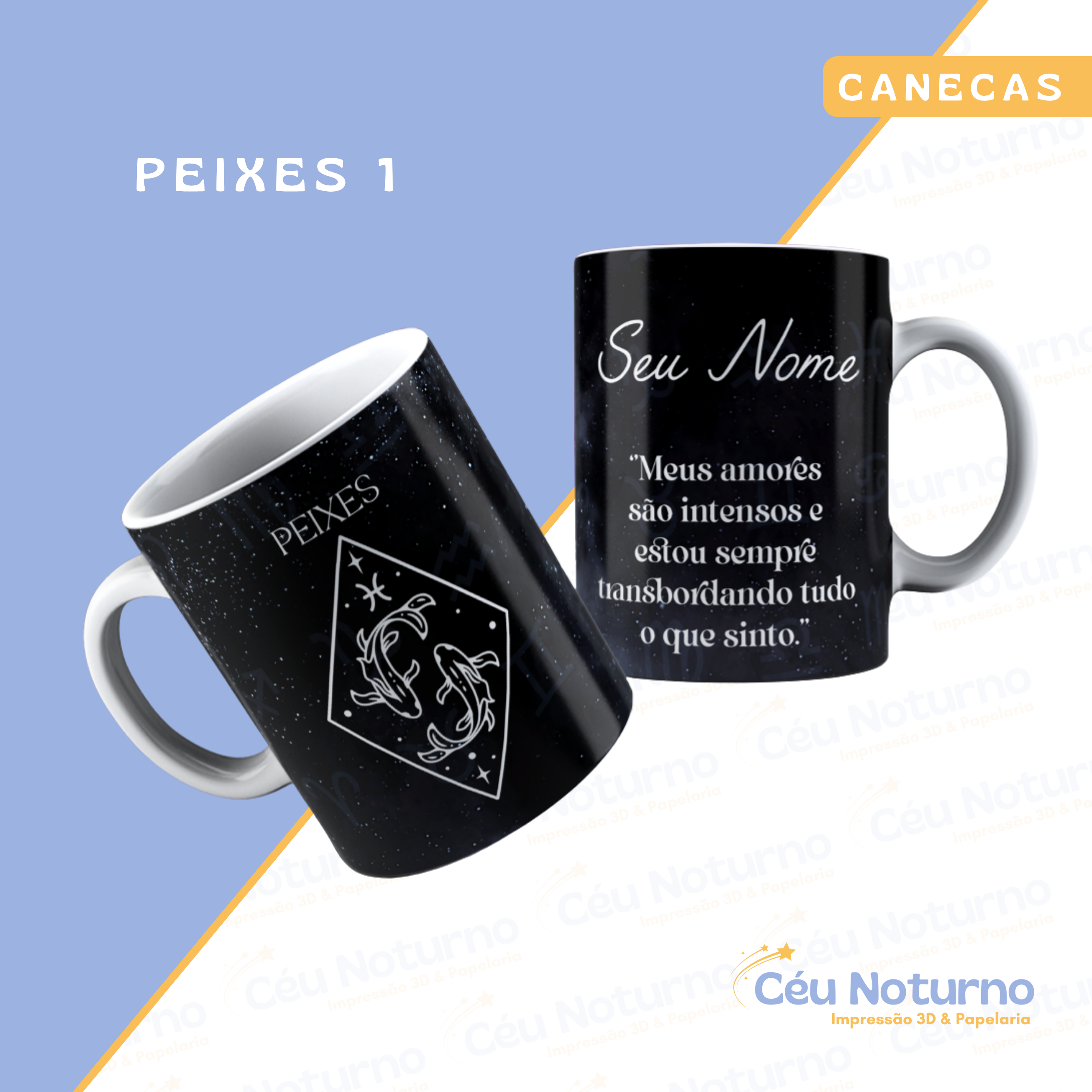 Caneca Signos - Coleção Astral