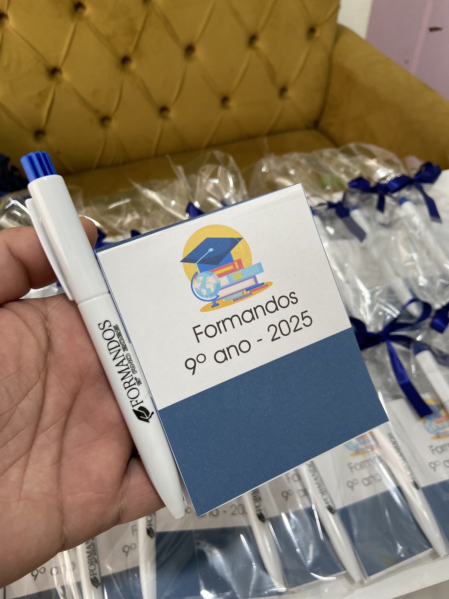 10 Bloquinhos + 10 Canetas