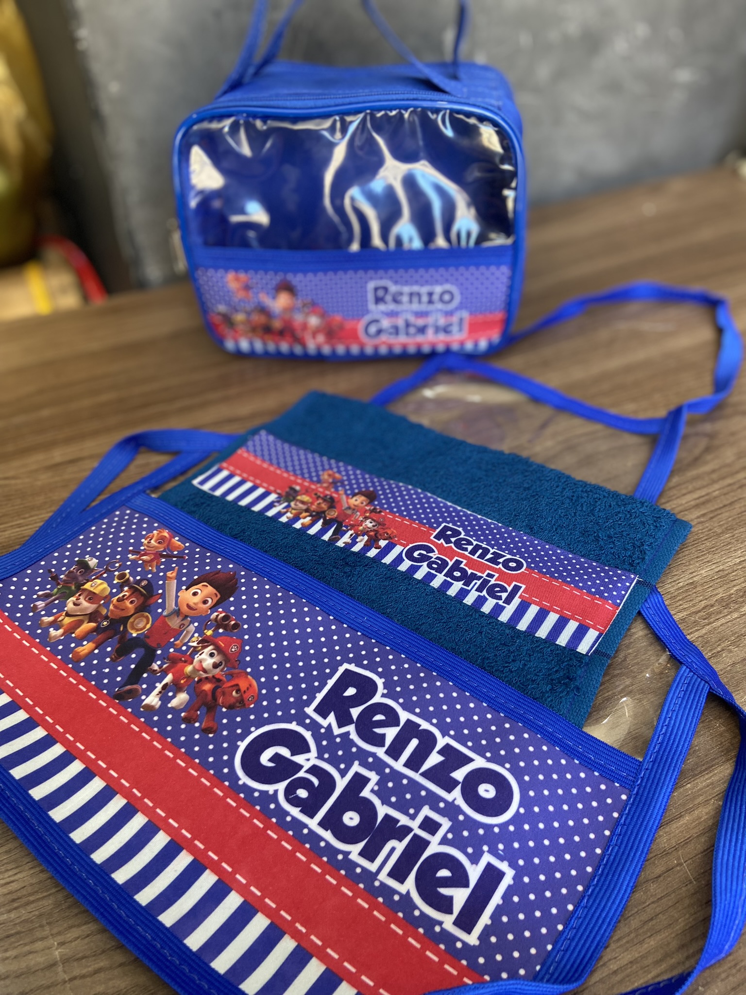 Avental + Toalhinha + Frasqueira