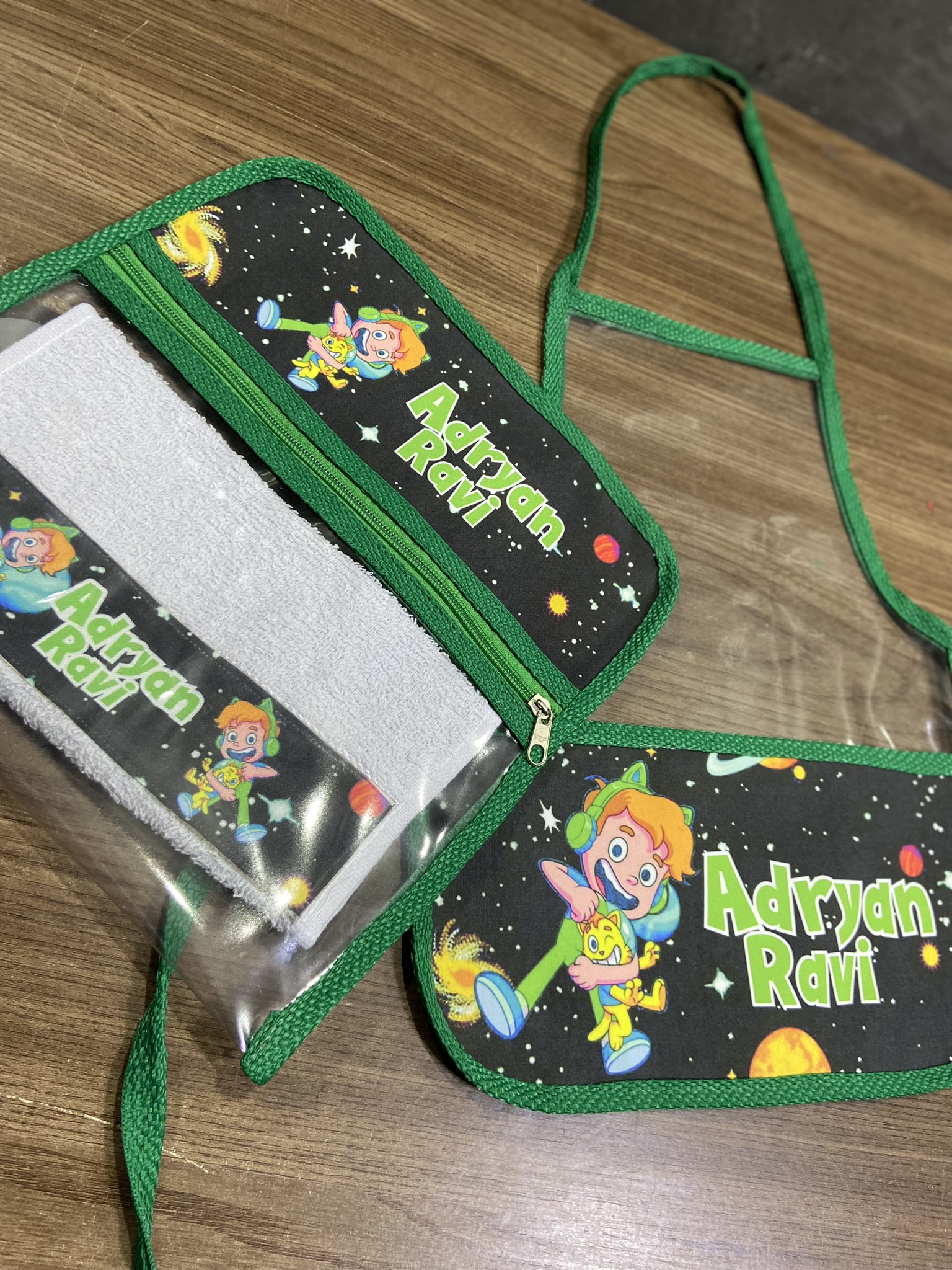 Avental + Saquinho Organizador + Toalhinha