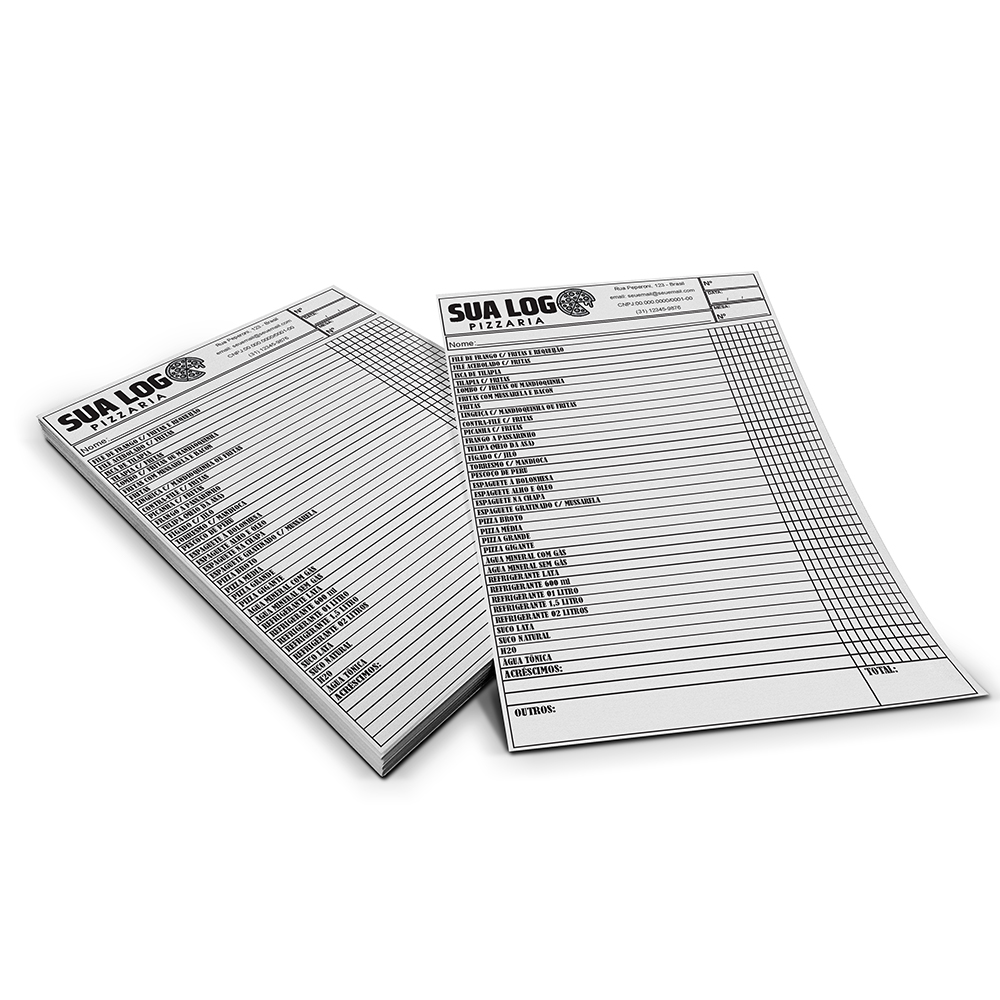 Bloco personalizados 14 x 19 cm