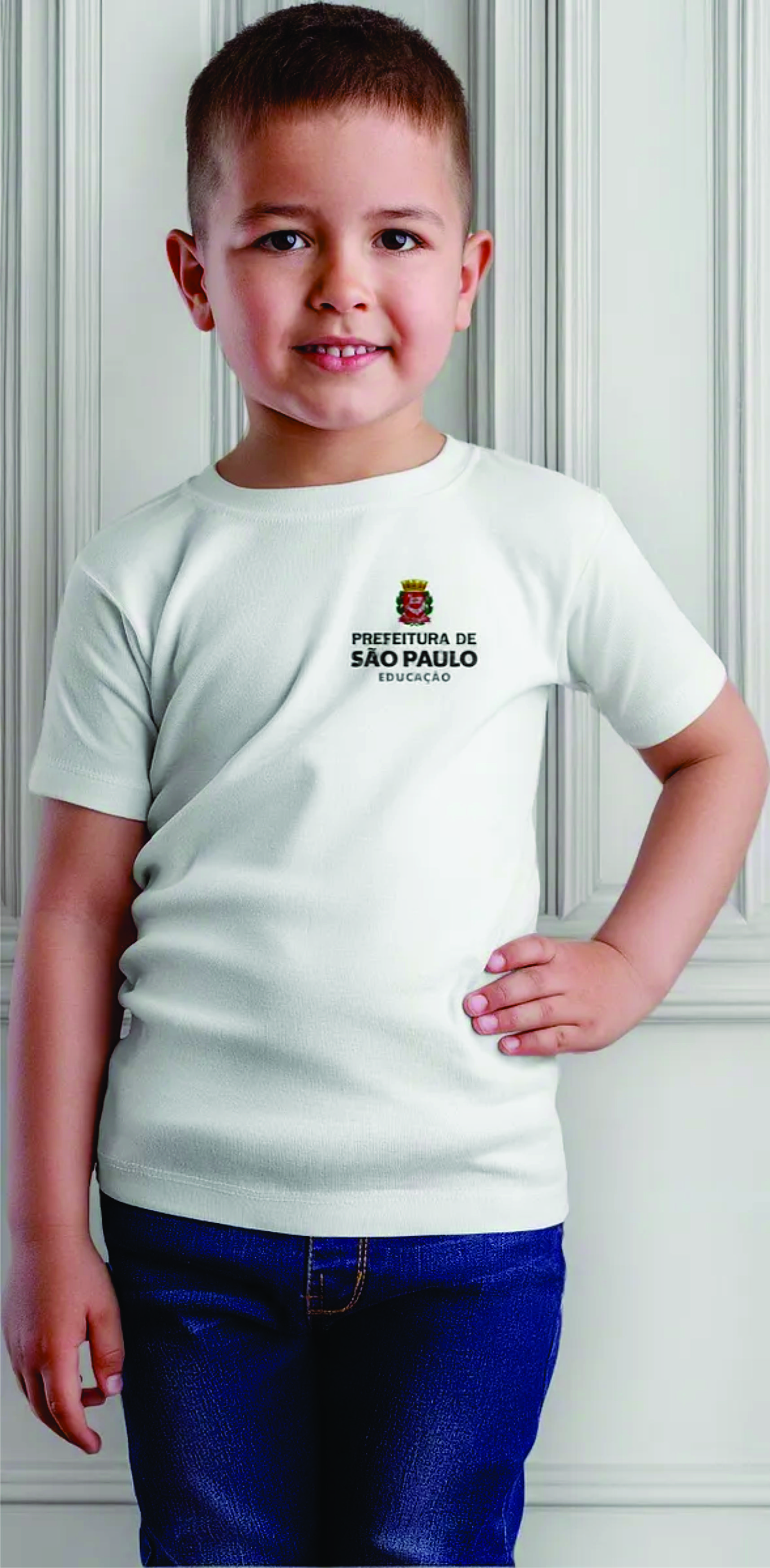 Camiseta poliéster escolar  infantil