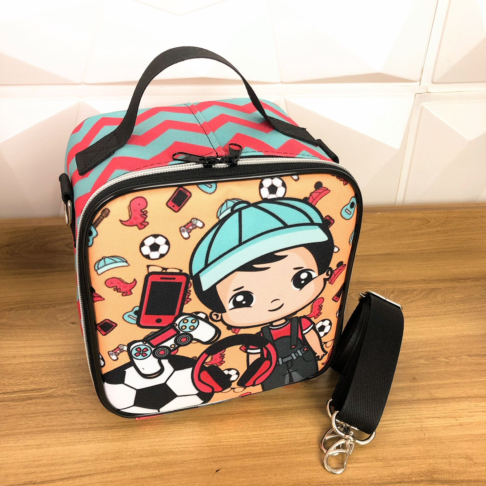 Lancheira personalizada - Modelo quadrado