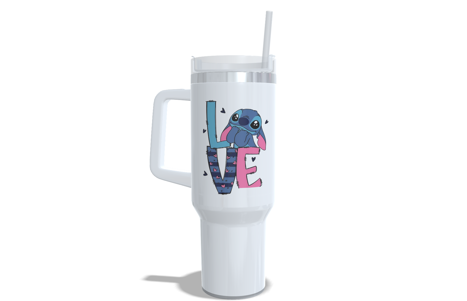 Copo Inox Tumbler - 1200ml - Big Copão Viagem - Branco