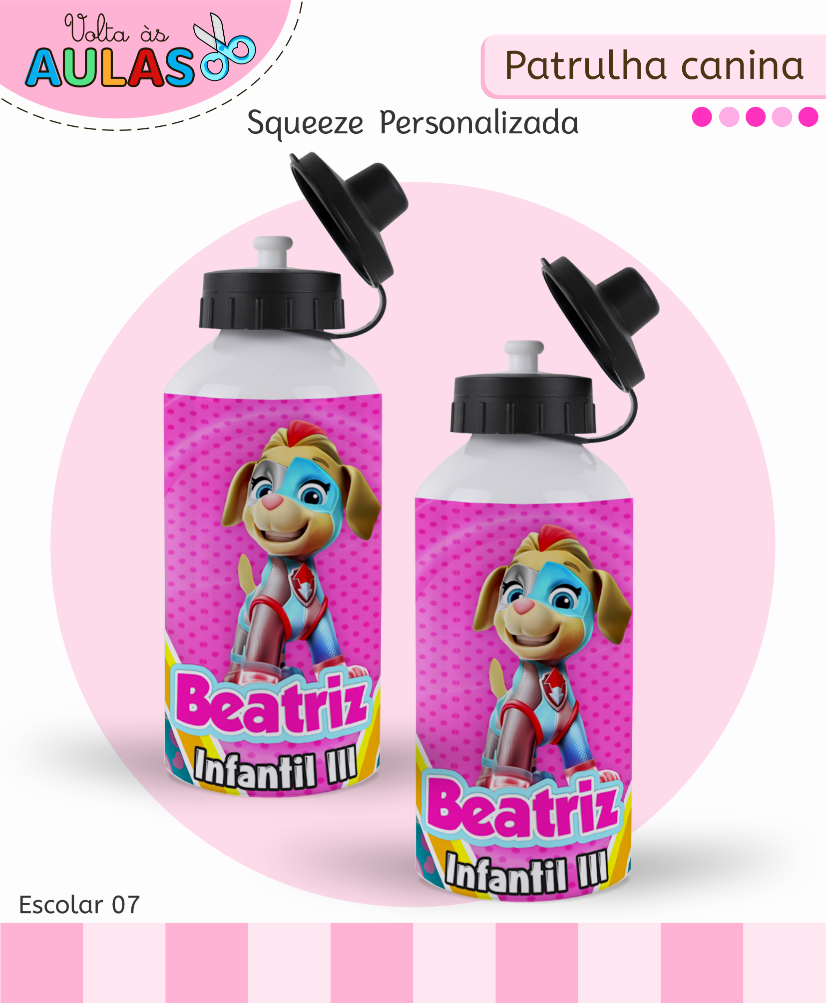 Garrafa squeze bolinha