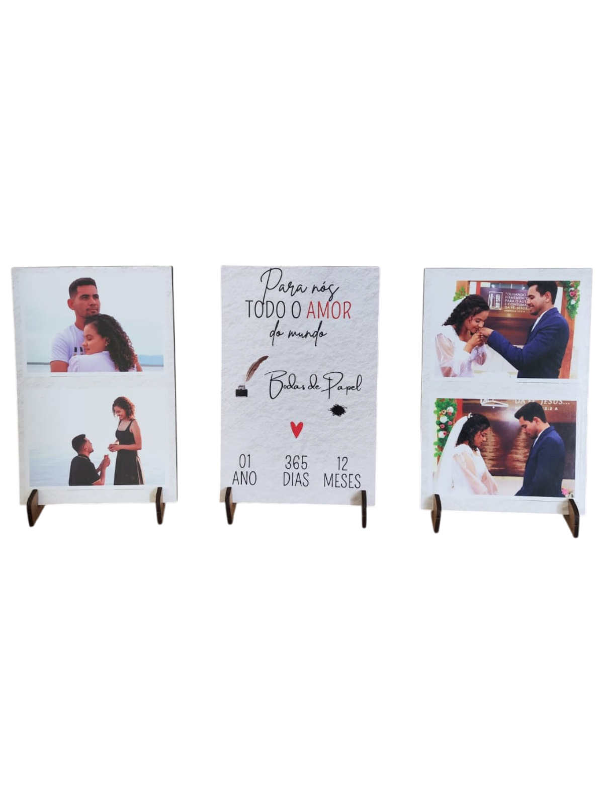 KIT 3 MDF 10 X 15 CM