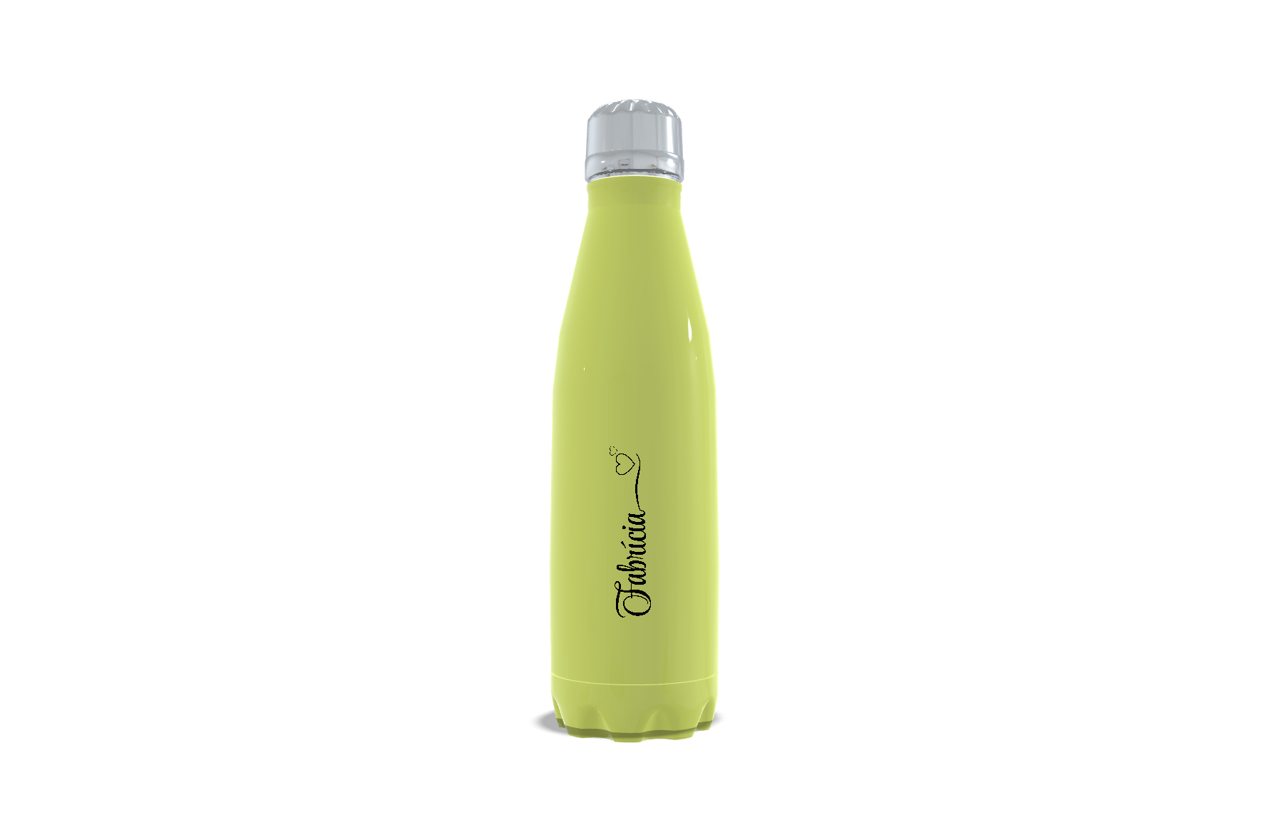 Garrafa de INOX  - 500ml - Térmica - Amarela