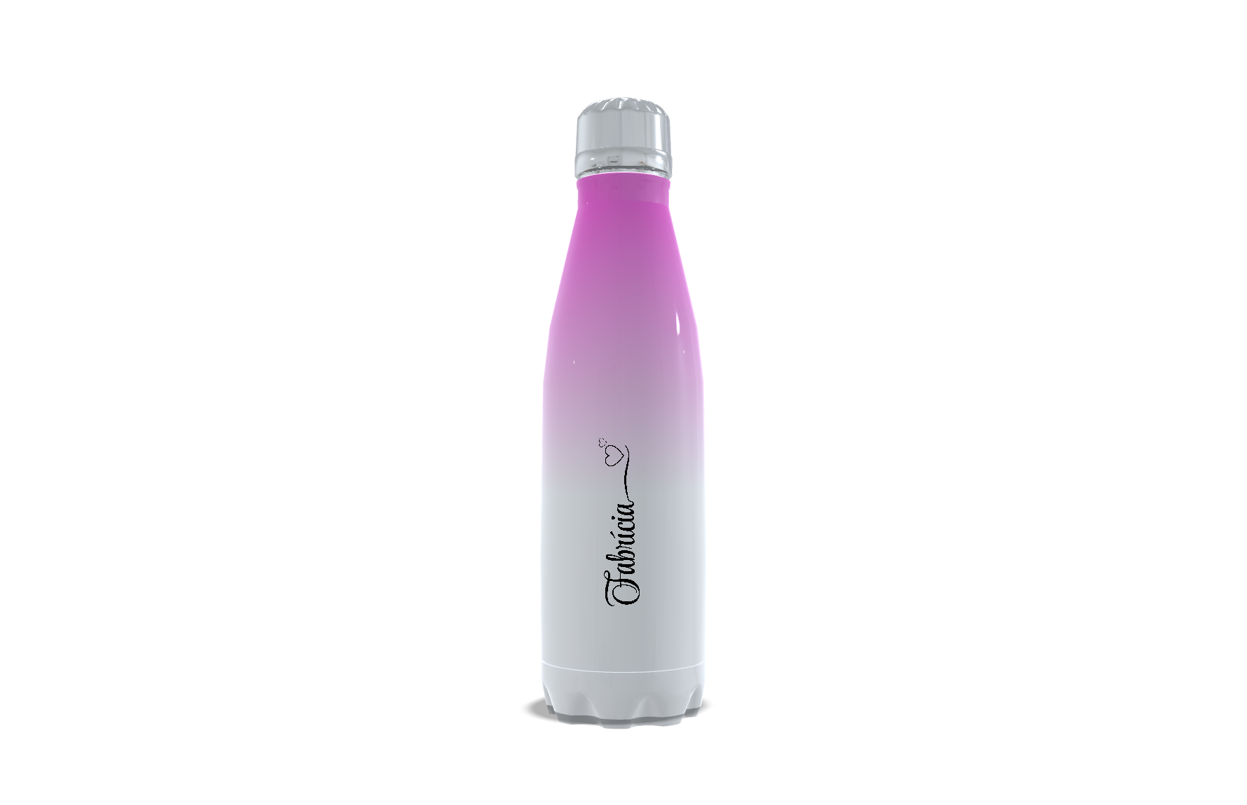 Garrafa de INOX  - 500ml - Térmica - Degradê Rosa