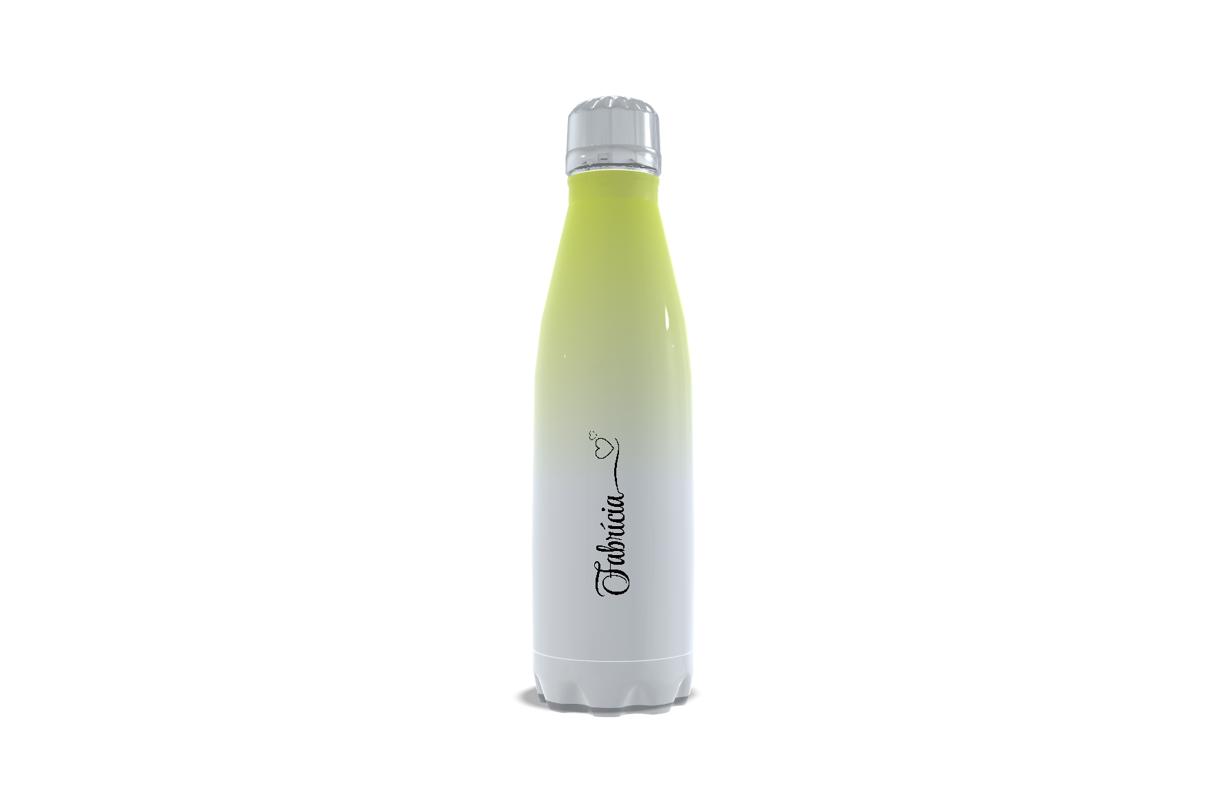 Garrafa de INOX  - 500ml - Térmica - Degradê Amarela